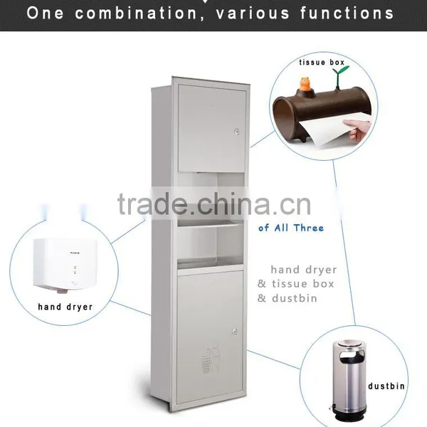 Bathroom Necessity Various Function Combination Stainless Steel Automatic Hand Dryer photo-3