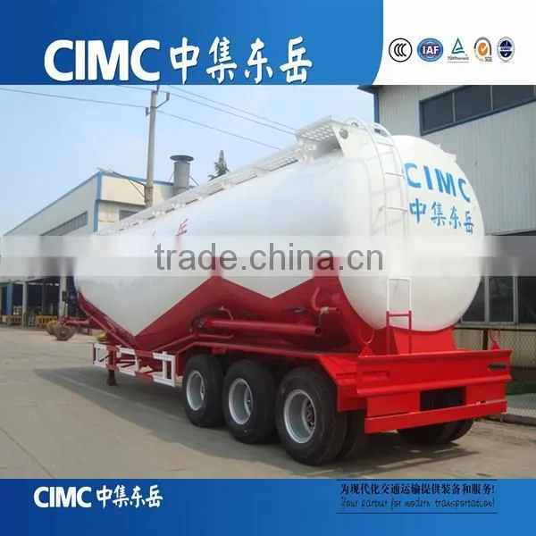 CIMC Compressor and Diesel Engine 55CBM Bulk Cement Tanker Trailer photo-2