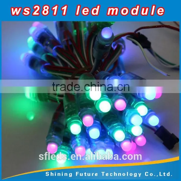 12V 12mm WS2811 Intelligent RGB Pixels IP68 Waterproof LED Light String photo-3