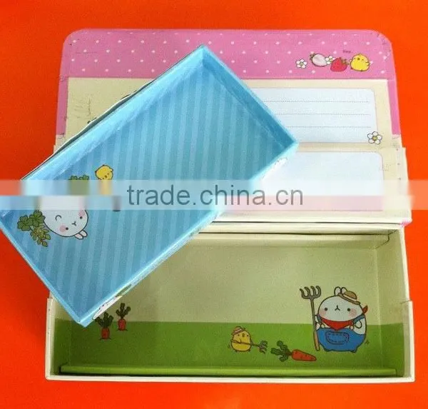 Top Sale Cute Two Separete Recycle Paper Pencil Case