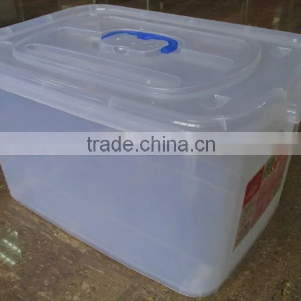 74L Plastic Storage Container Storage Box With Wheels photo-2