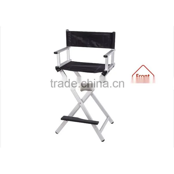CE Certificate Aluminum Director Chair Black Makeup Chair photo-3