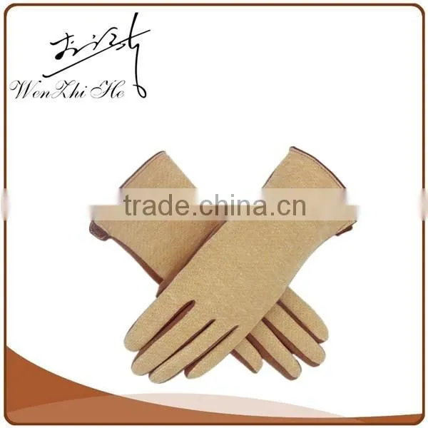 2016 Snow Flowers Women Touch Screen Gloves Cashmere