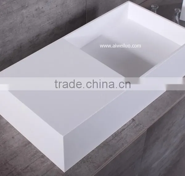2016 New Design Resin Basin,Wash Basin Sinks, Solid Stone Resin Wash Basin, Wall Hung Wash Basin photo-2