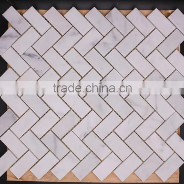 Carrara White Marble Cheap Mosaic Tiles photo-5