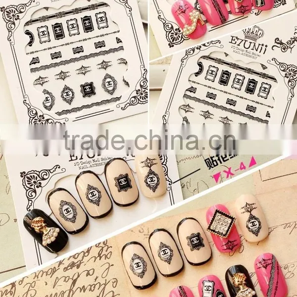 1sheet Nail Art Water Decals Nail Stickers Water Transfer Sticker Charming Fantastic DIY Stickers photo-3