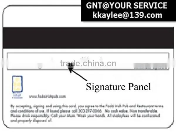 Signature Panel