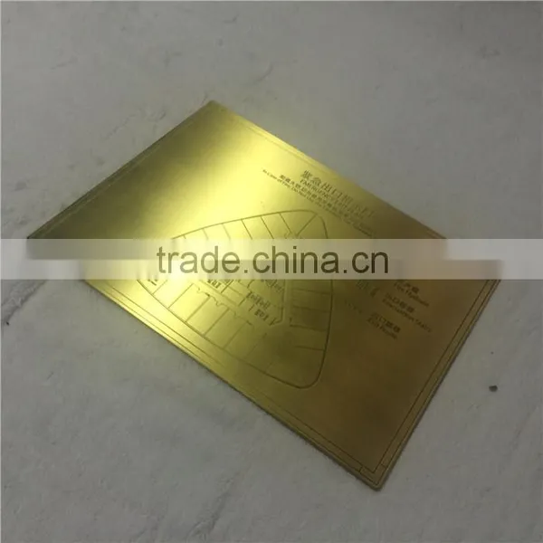 Gold Plating Custom Made Signboard Electrical Safety Sign Made of Metal photo-3