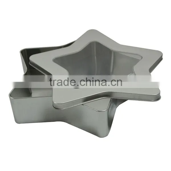 Preety Pentagram Tank Shape Tin Box for Candy Packing/Pentagram Sugar Metal Tin Box/beautiful Pentagram Metal Tin Tea Box photo-2