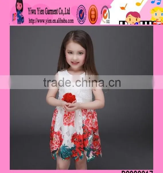 2016 Summer Hot Sale Embroidered Baby Dress Top Quality Europe Style Kids Clothes Girl Dress photo-2
