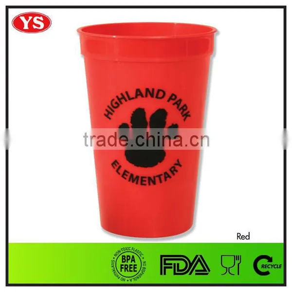 Customized 16 oz Smooth White Stadium Cup With 4 Color Logo photo-6