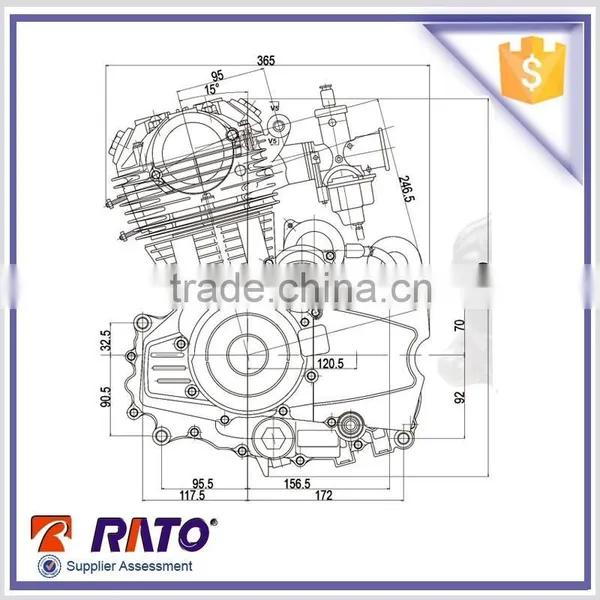 High Performance 200cc Air Cooling Motorcycle Engine photo-3