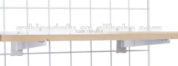 12" White Gridwall Metal Shelf Bracket for Retail Stores photo-3