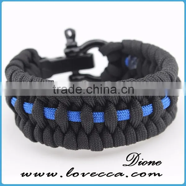 Handmade Parachute Wristband Outdoor Paracord Survival Knot Bracelet photo-4