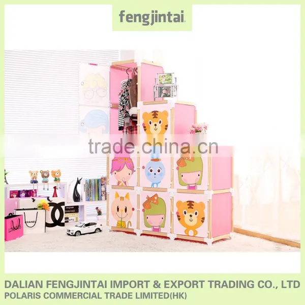 2015 Hot Sales High Quality Cartoon Plastic Wardrobes for Children photo-6