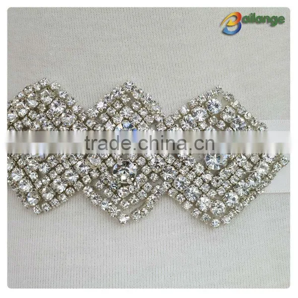 2015 Fashion Rhinestone Beaded Sash for Wedding Decoration photo-3