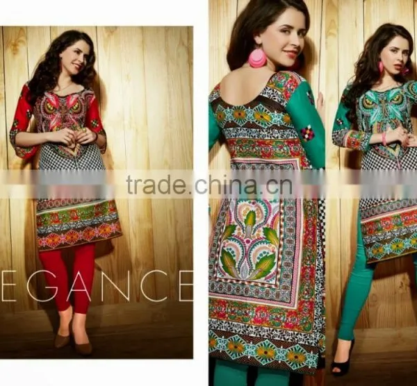 Indian Chikan Kurti Tunic Tops photo-6