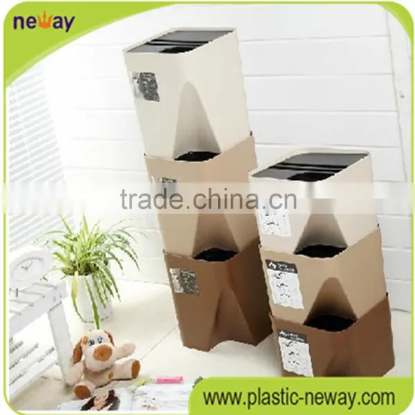 China Manufacturer Price Stackable Classfication PP Trash Can photo-2