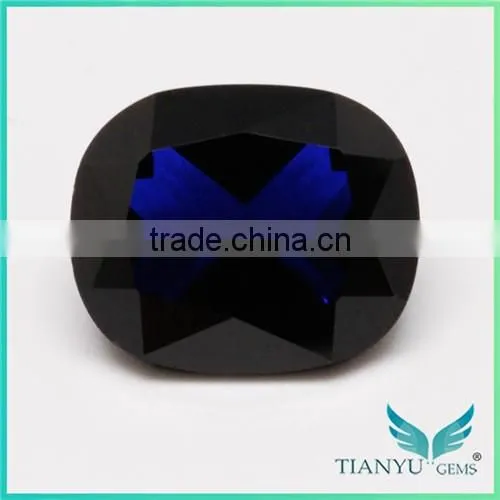 Wholesale Wuzhou Gem Processing 114# Deep Blue Synthetic Spinel Stone photo-2