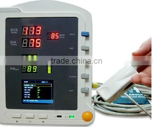 Competitive Price Vital Sign NIBP SpO2 Monitoring Adult Pediatric and Neonatal Portable Multiparameter Patient Monitor China photo-2