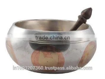 BRASS SINGING BOWL - MACHINE MADE Wicca Witch Pagan Yoga Goth New Age Reiki , Brass Singing Bowls / Metal Singing Bowls / Antiqu