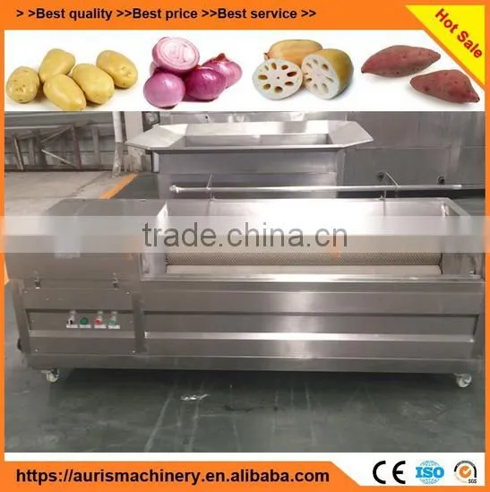 Hot Selling Automatic Sweet Potato Radish Fruit and Vegetable Brush Washer photo-2