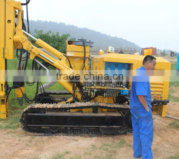 High Air Pressure Crawler Hydraulic Drilling Rig G150YF For Depth 60 Meters photo-3