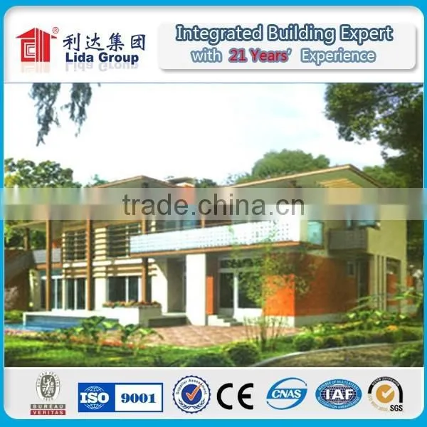 High Quality Small Prefab Mordern Design Steel Frame Villa photo-2