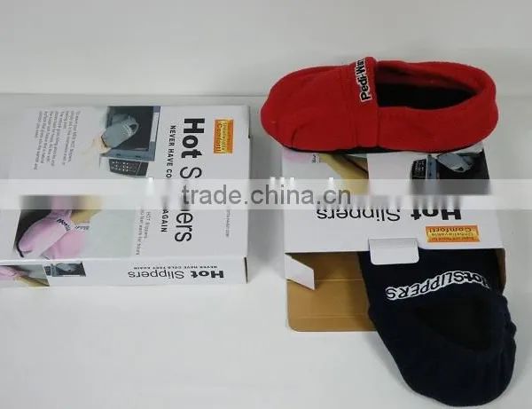 Microwave Heated Slipper Shot Socks Warm Indoor Slippers Hot Sox Hot Booties photo-2