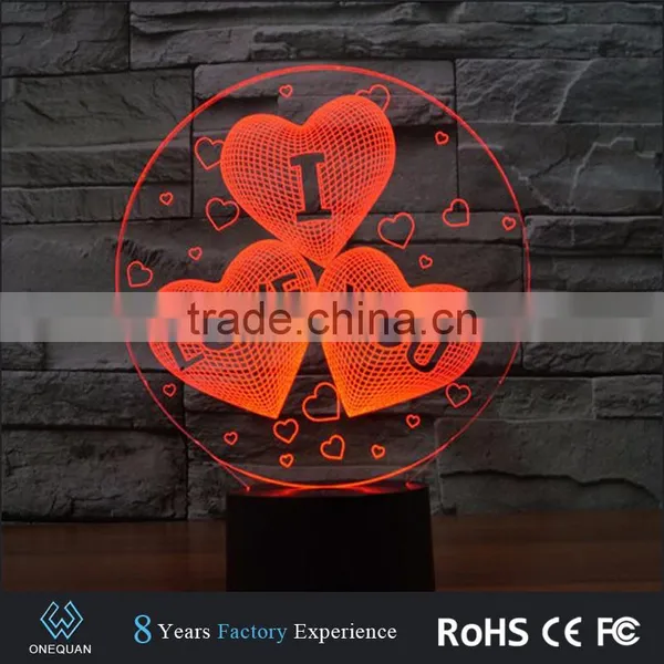 2017 Amazing Fancy Gift Items Night Light Acrylic 3d Lamp Led photo-2