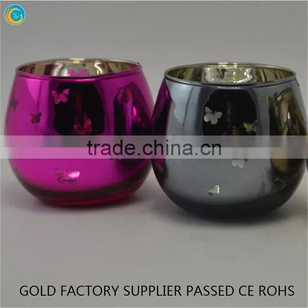 Gold Pillar Candle Holders Candle Glass Jars photo-6