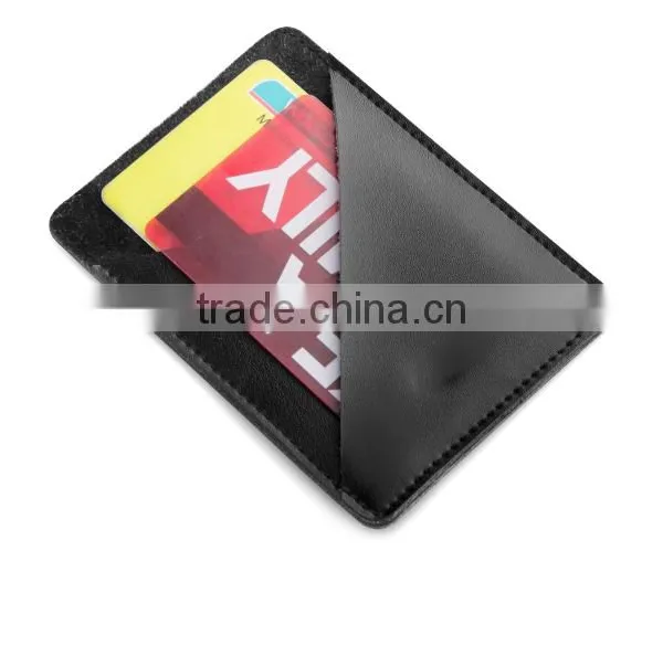 Crosshatch Black Front Pocket Card Holder Slim Wallet RFID Blocking photo-2