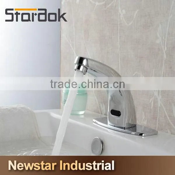 Star.aok Brush Nickel Single Handle Sink Sensor Faucets Made China photo-3