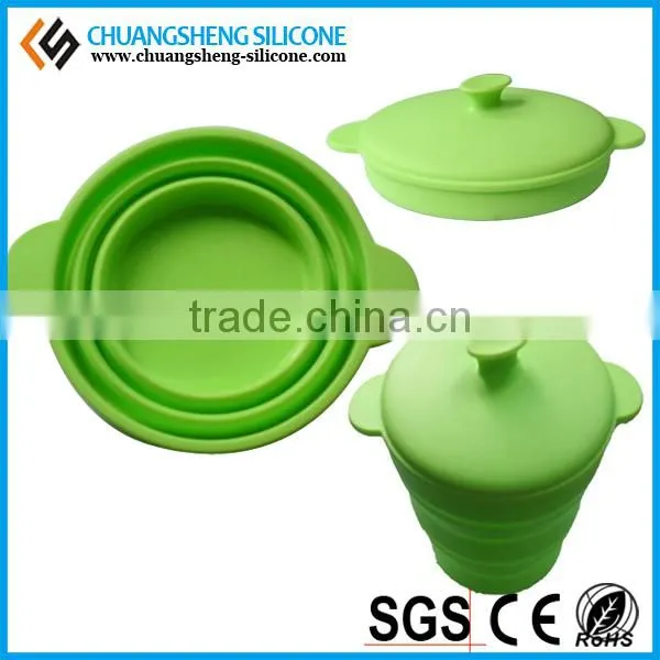 Silicone Folding Puppy Food Bowl, Collapsible Silicone Bowls, Thermos Food Bowl photo-4