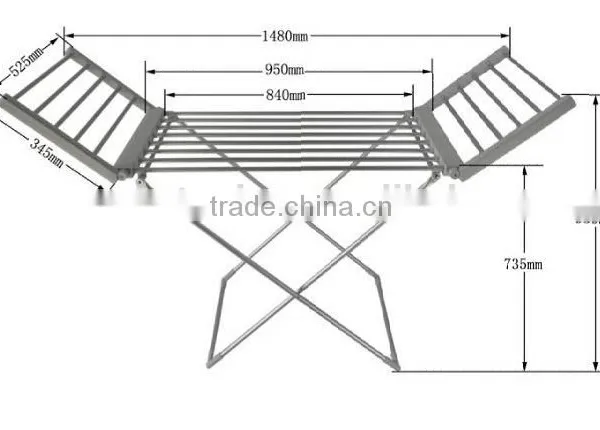 Movable Folding Clothes Rack Space Saving photo-2