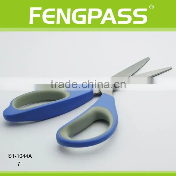 S1-1044A 7" 2Cr13 Stainless Steel Blade With PP+TPR Plastic Handle Plastic Scissor photo-3