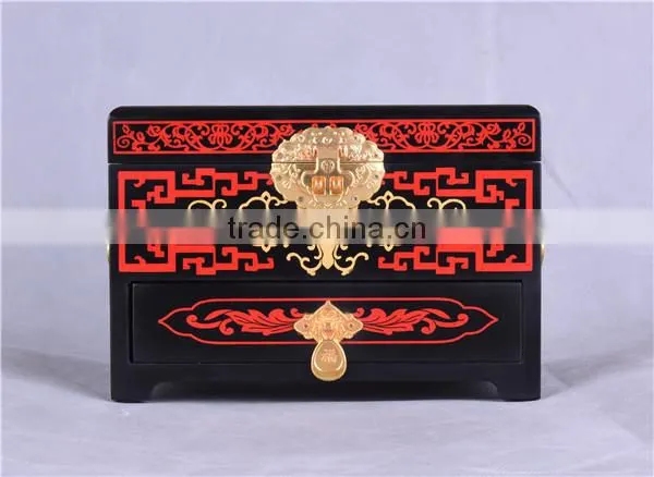 Red Chinese Lacquer Jewelry Boxes/wedding /chinese Style/Decoration photo-4