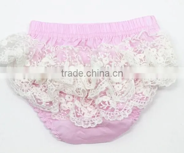 Boutique Girls Clothing Icing Shorts Bloomers Plain Pink Chiffon Baby Kids Girls Bloomers photo-4