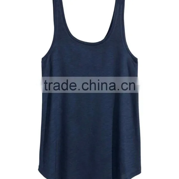 Cotton Curve Hem Ladies Stringer Vest photo-6