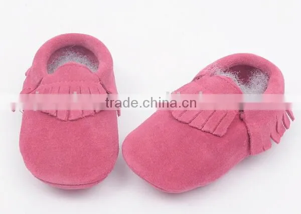 High Quality Suede Leather Moccains for Baby, Prewalk Leather Moccains photo-5