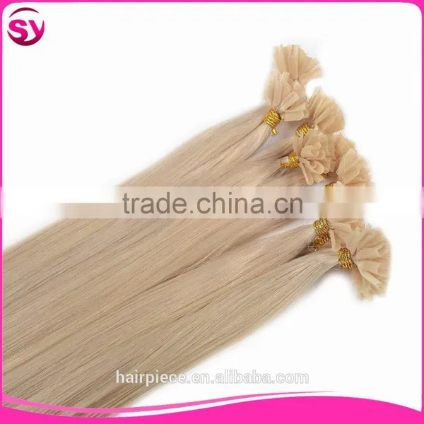 Different Color Fashion Style Pre-bonded Hair 8A Grade Straight Brazilian Virgin Hair U Tip Hair in Extension photo-5