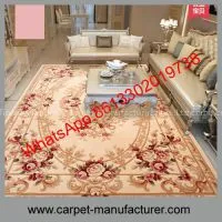 China Bedroom Loop Tile Hand Tufted Jacquard Wool Carpet Rugs for Wholesale photo-2