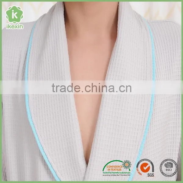 Factory Royal White Breathable Waffle Hotel Bathrobe photo-3