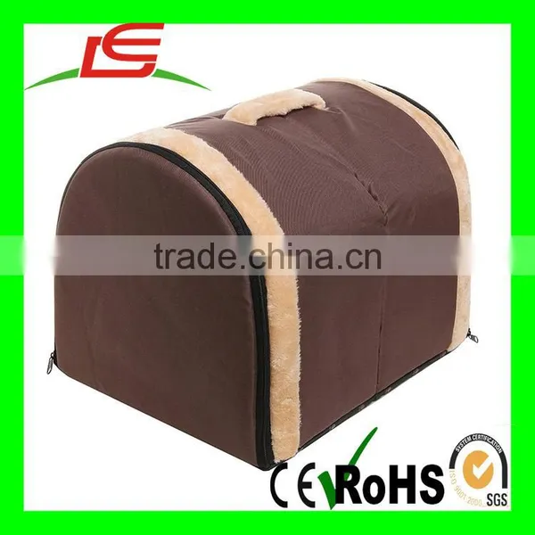 R0924 Deformable Brown Portable Dog House Plush With Door photo-2