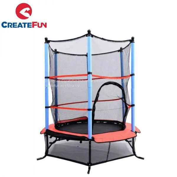 CreateFun 55 Inch Indoor Kids Trampoline With Safety Net photo-2