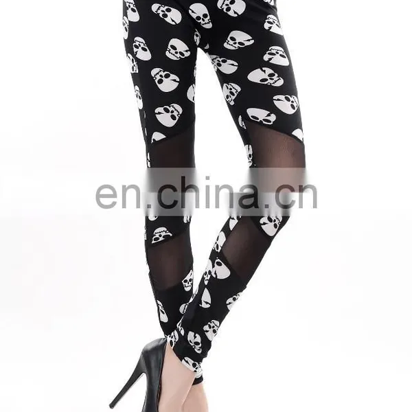 Latest Fashion Skull Printed Women Good Quality Leggings photo-4