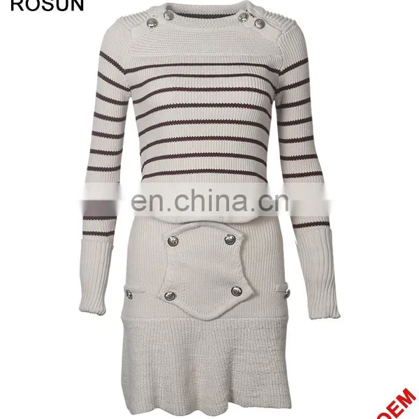Ladies European Designs Knit Church Dress Suits photo-3