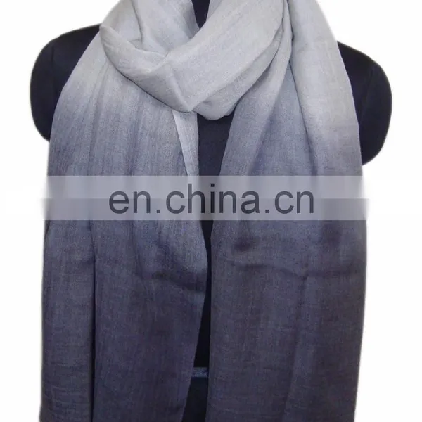 Ombre Pashmina Wool in Two Tone Colour Shawls photo-2