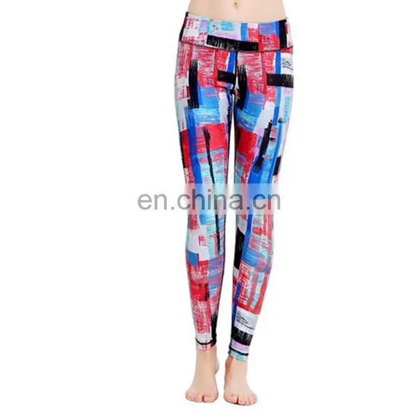 Best Selling Custom Sublimation Printing High Elastic Yoga Capris photo-2