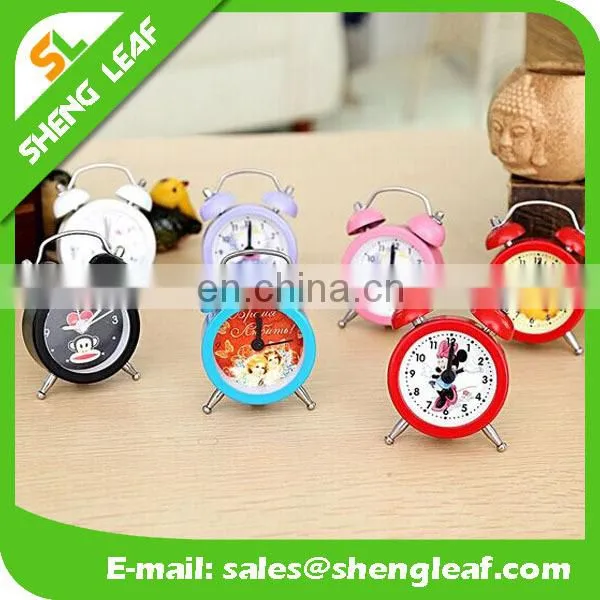 Students Creative Gifts Personality Metal Small Alarm Clock Movements Wholesale Customizable Clock Face photo-2